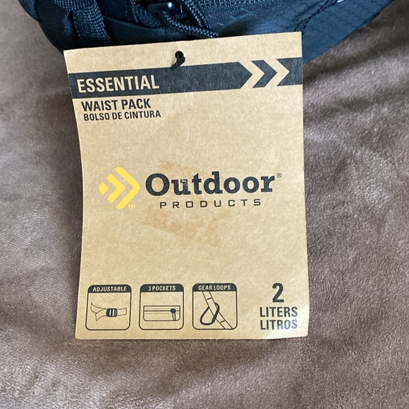 Outdoor Products Essential Waist Pack/Belt Pack Adjustable.3 pockets. Reflective - Picture 11 of 11